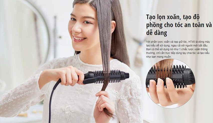 Máy tạo kiểu tóc Panasonic EH-HT45-K645 - Hàng chính hãng