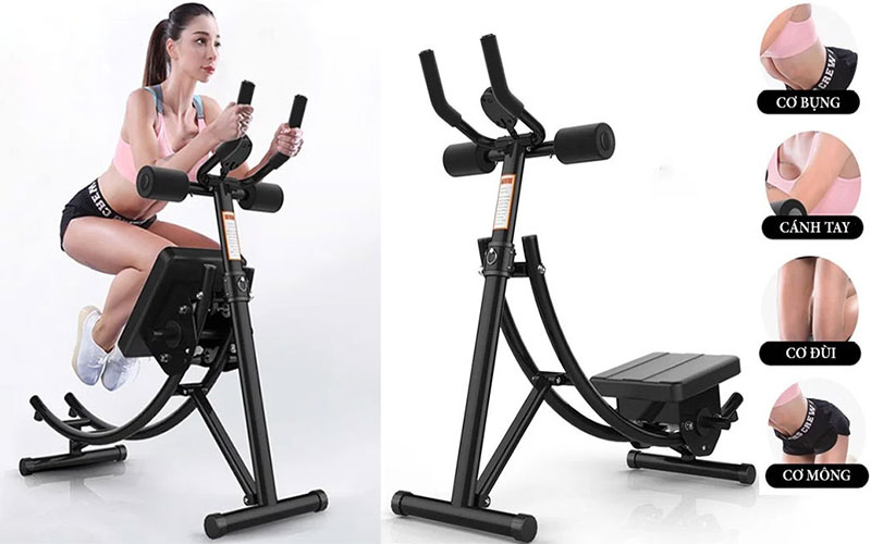 Máy tập cơ bụng Air Bike MK224 - Hàng chính hãng