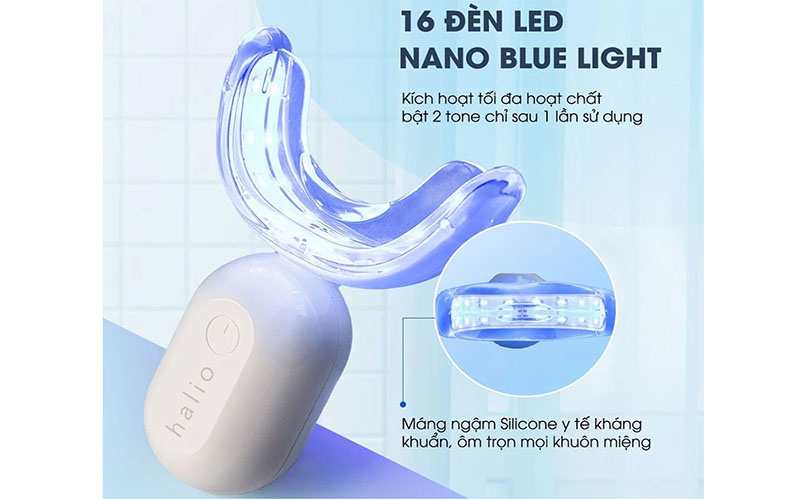 Máy tẩy trắng răng Halio Blue Light Professional Teeth Whitening Enhancer - Hàng chính hãng