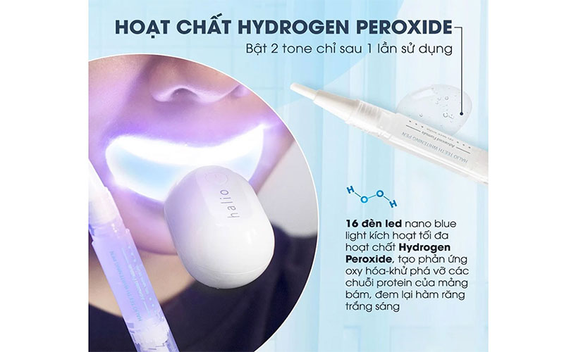Máy tẩy trắng răng Halio Blue Light Professional Teeth Whitening Enhancer - Hàng chính hãng