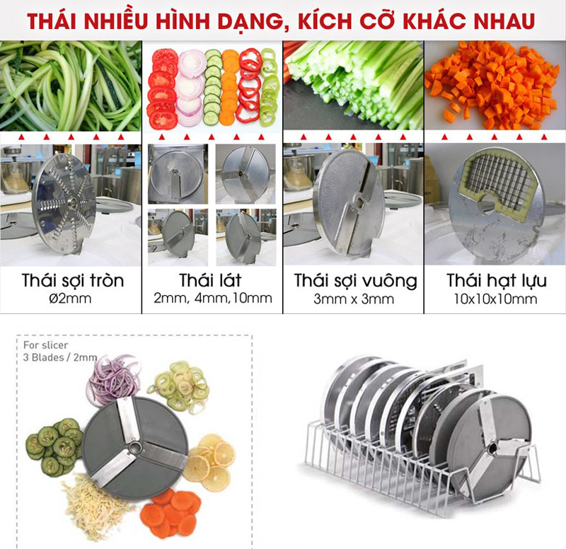 Máy thái rau củ quả VC65 - Hàng chính hãng