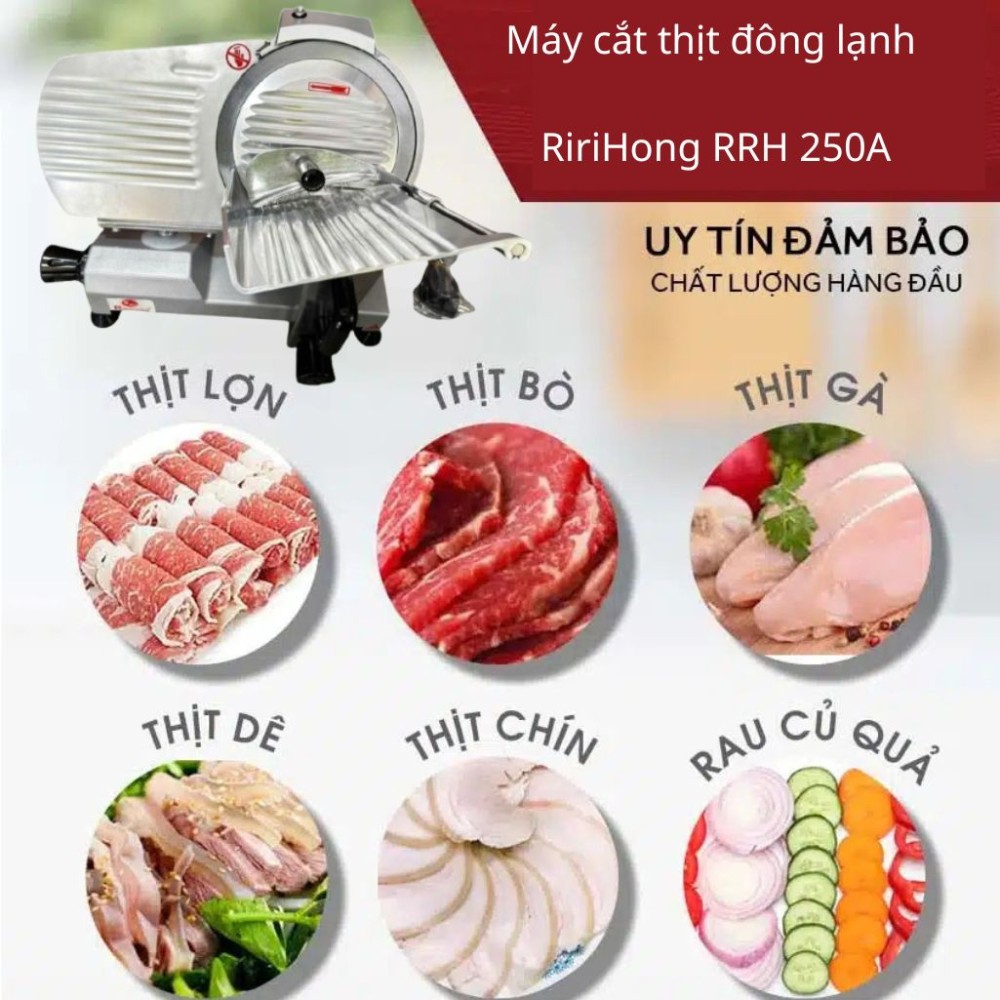 Máy cắt thịt đông lạnh RiriHong RRH 250A - Hàng chính hãng