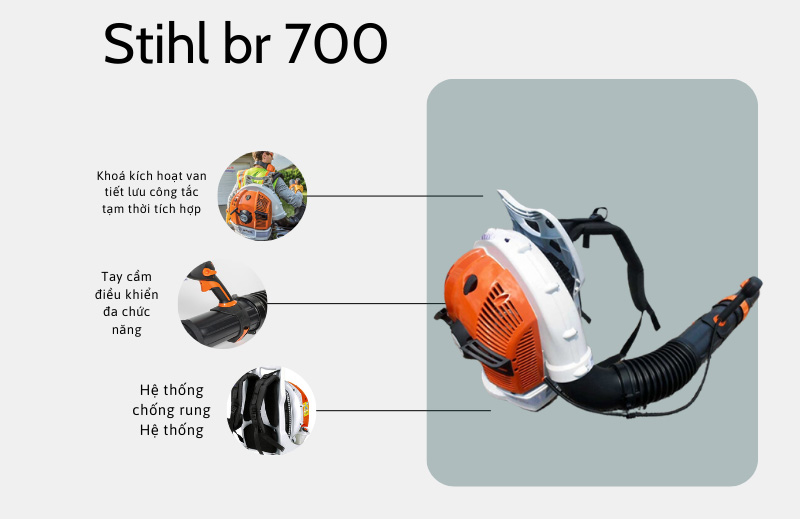 Máy thổi lá cây Stihl BR700 - Hàng chính hãng