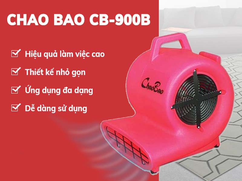 Quạt thổi khô sàn Chaobao CB-900B - Hàng chính hãng