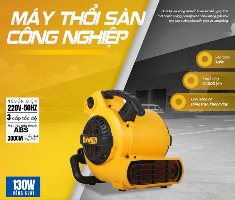 Máy thổi khô sàn Dewalt DXAM2250 - Hàng chính hãng