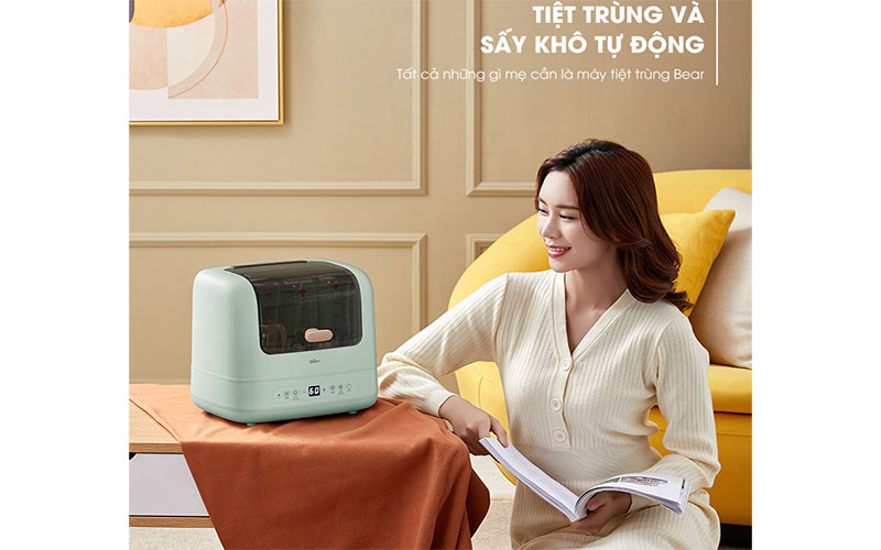Máy tiệt trùng bình sữa Bear SB-MTT17 - Hàng chính hãng
