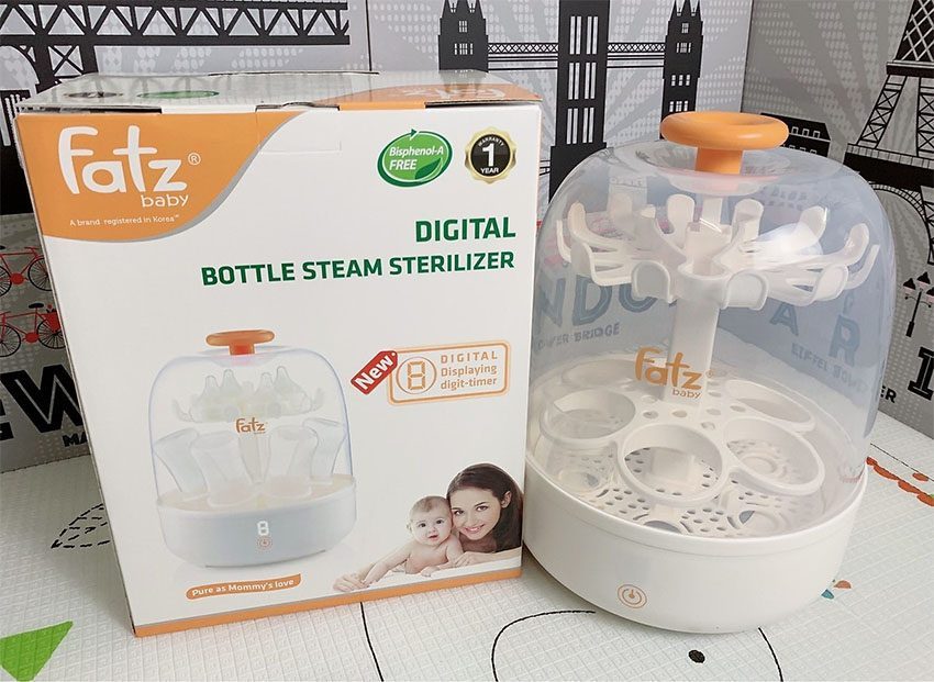Máy tiệt trùng bình sữa FatzBaby FB403SL - Hàng chính hãng