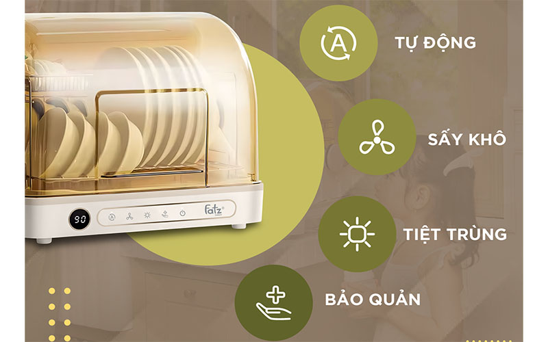 Máy tiệt trùng đa năng Tidy 4  Fatzbaby FB4626ZH - Hàng chính hãng