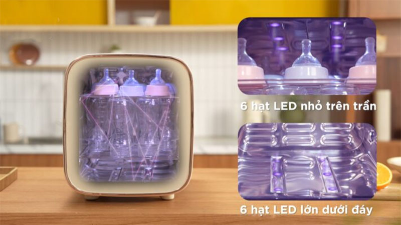 Máy tiệt trùng sấy khô UVC LED King 6 Fatzbaby FB4723VN - Hàng chính hãng
