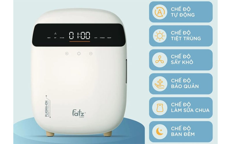 Máy tiệt trùng sấy khô khử mùi PLASMAX 3 Fatzbaby FB4792TN - Hàng chính hãng