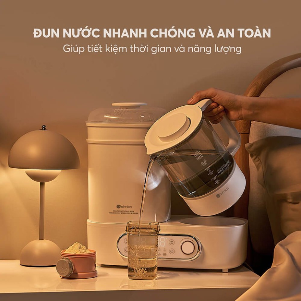 Máy tiệt trùng sấy khô và đun nước đa năng Elmich PTE-8781 - Hàng chính hãng