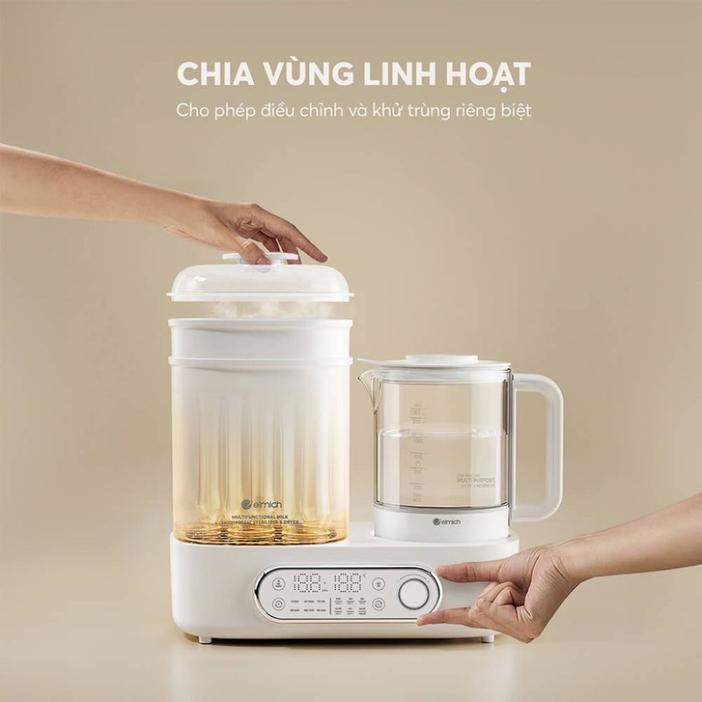Máy tiệt trùng sấy khô và đun nước đa năng Elmich PTE-8781 - Hàng chính hãng