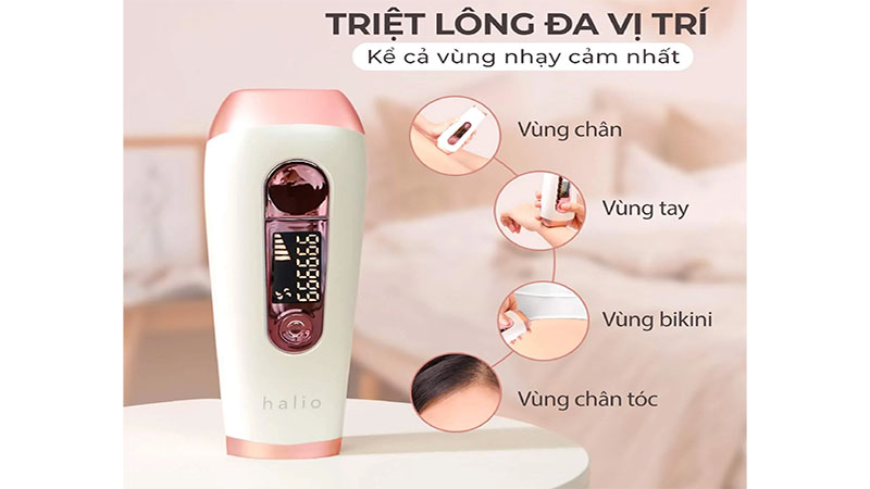 Máy triệt lông cá nhân Halio IPL Hair Removal Device - Hàng chính hãng