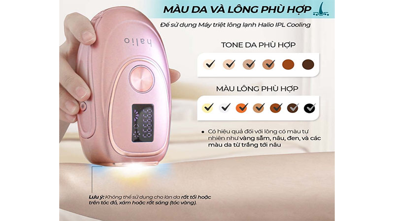 Máy triệt lông lạnh Halio IPL Cooling Hair Removal Device - Hàng chính hãng