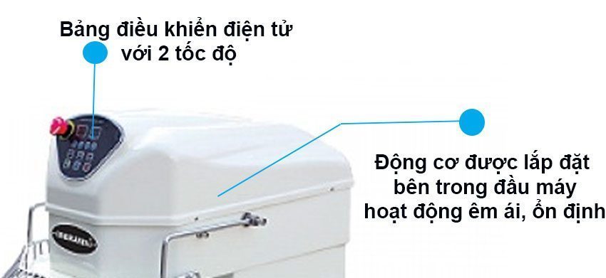 Bảng điều khiển của máy trộn bột 28 lít Berjaya BJY-SM30D