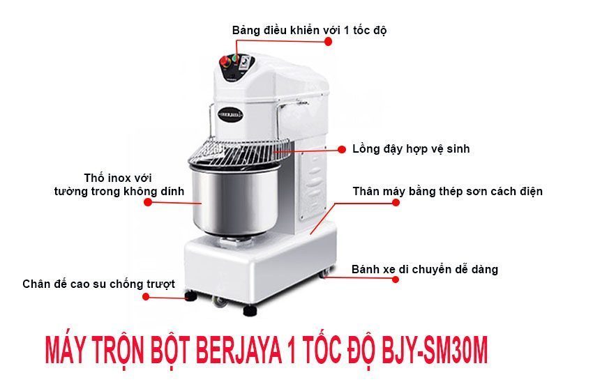 Máy trộn bột 28L Berjaya  BJY-SM30M - Hàng chính hãng