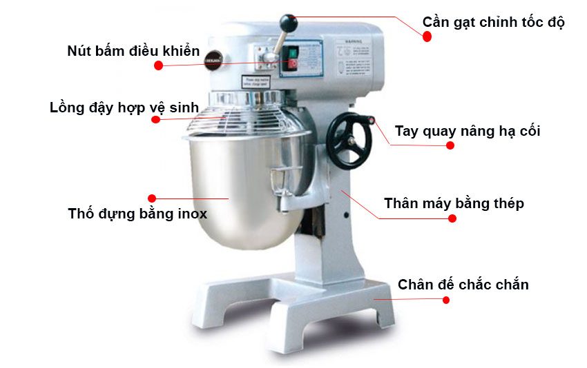 Chi tiết của máy trộn bột 30L Berjaya BJY-BM30N