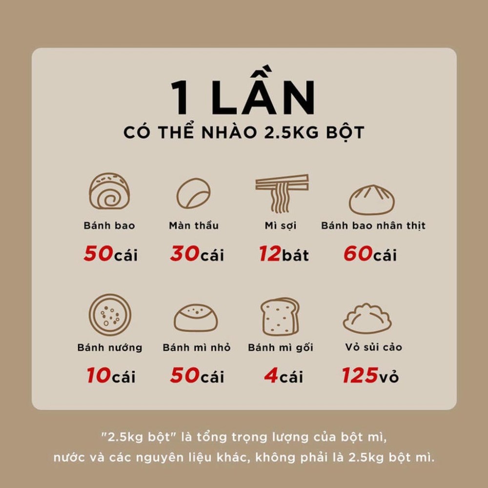 Máy trộn bột Bear 5L SM-5H50Z68 - Hàng chính hãng