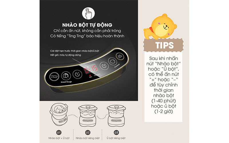 Máy trộn bột Bear DM-B70V1 - Hàng chính hãng