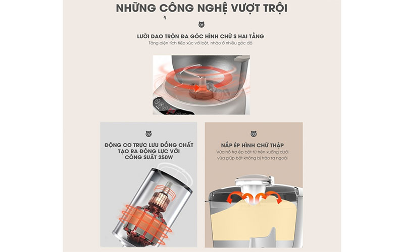 Máy trộn bột Bear DM-B70V1 - Hàng chính hãng