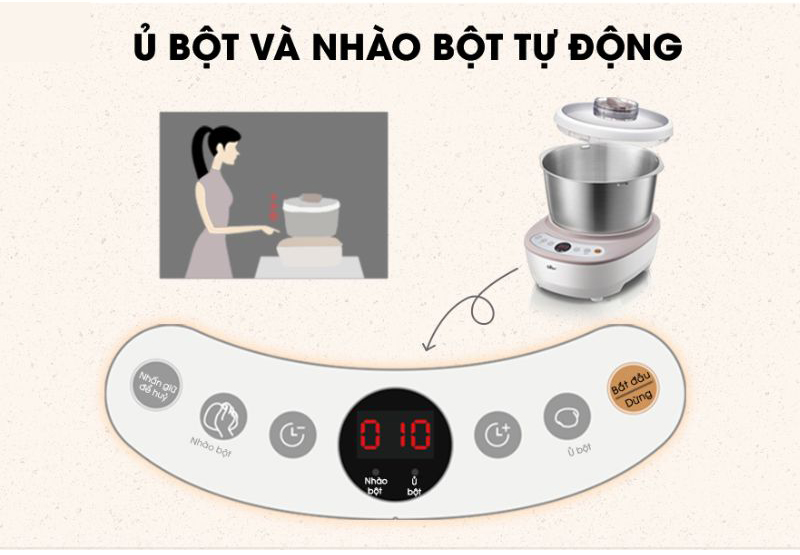 Máy nhồi bột Bear 5L DM-B50V1 - Hàng chính hãng