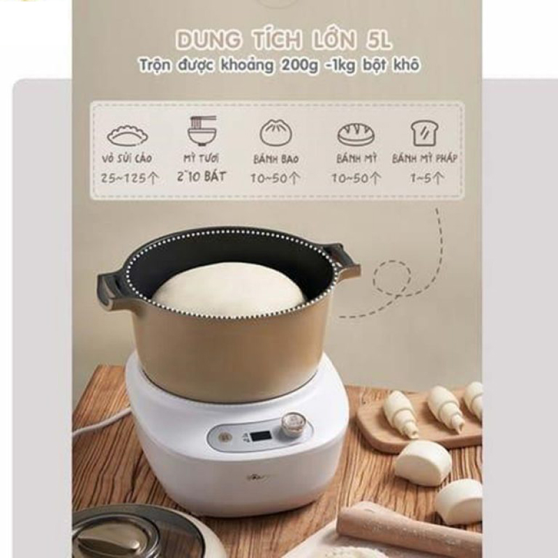 Máy trộn bột Bear HMJ-A50E2 - Hàng chính hãng