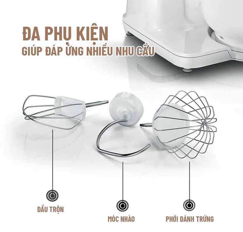 Các phụ kiện dễ dàng tháo rời để vệ sinh