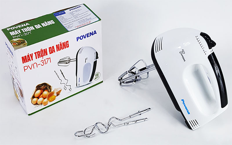 Máy trộn bột cầm tay Povena PVN-3171 - Hàng chính hãng