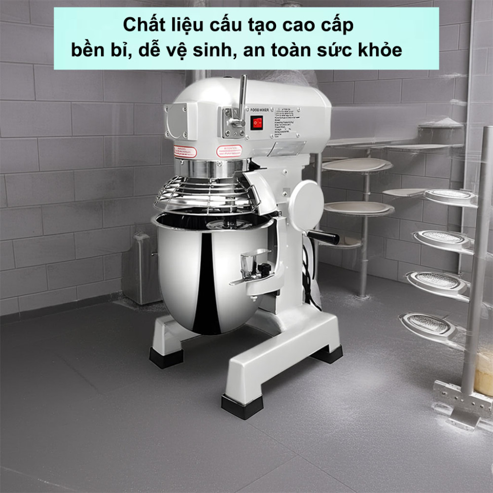 Máy trộn bột công nghiệp Vigevr WG-B40 cấu tạo từ chất liệu cao cấp, bền bỉ