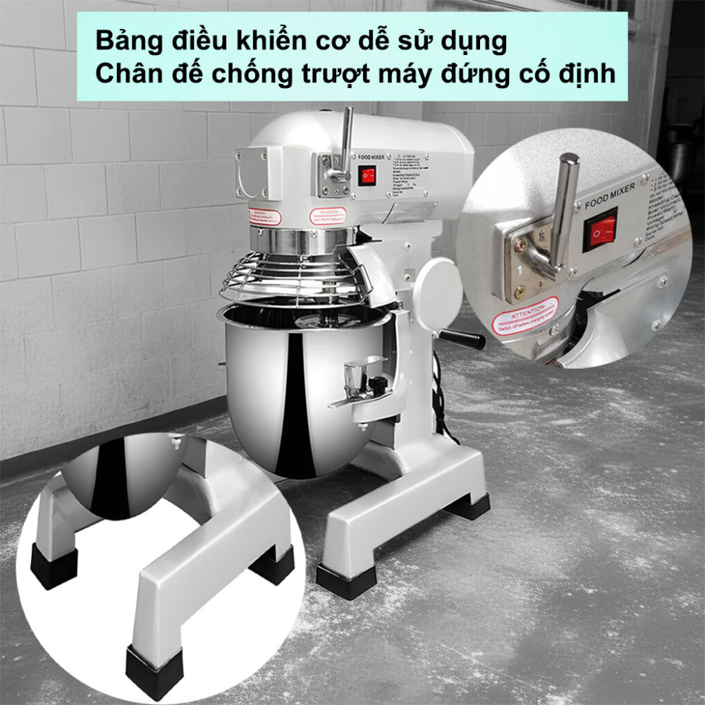 Máy trộn bột công nghiệp Vigevr WG-B40 có bảng điều khiển đơn giản dễ sử dung