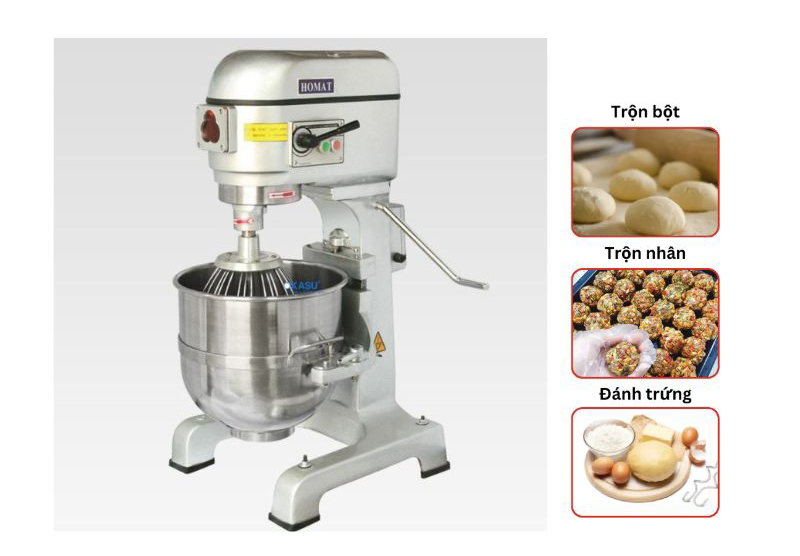 Máy trộn bột công nghiệp Homat HM-401 - Hàng chính hãng