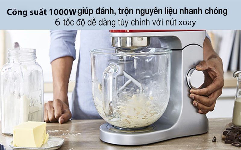 Máy trộn bột đa năng Kenwood KMX754RD - Hàng chính hãng