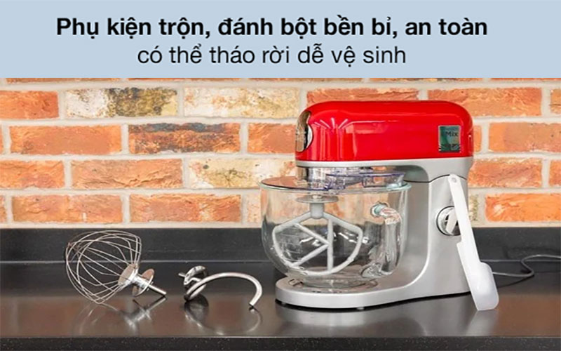 Máy trộn bột đa năng Kenwood KMX754RD - Hàng chính hãng