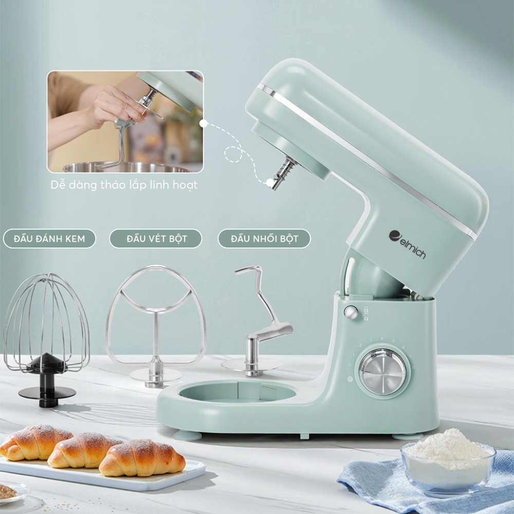  Đa dạng đầu trộn chuyên dụng, phù hợp mọi nhu cầu làm bánh