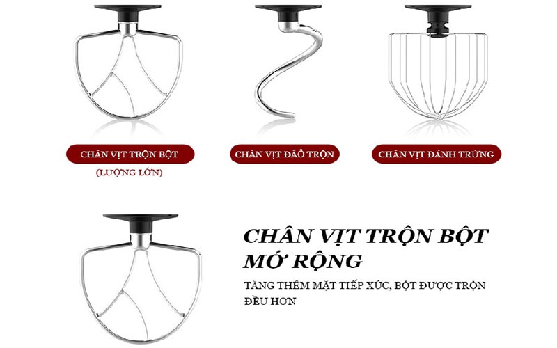 Máy trộn thực phẩm Tiross TS5401 - Hàng chính hãng