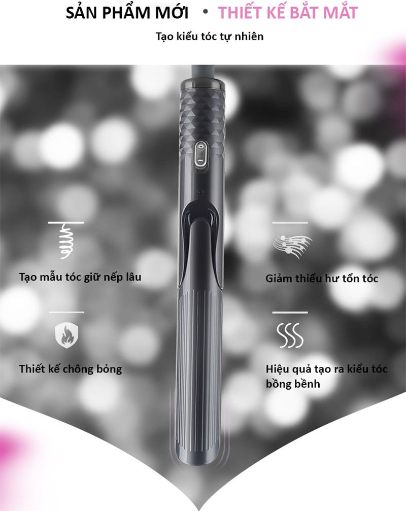 Máy uốn duỗi tóc 2 trong 1 K-SKIN KD3886A - Hàng chính hãng