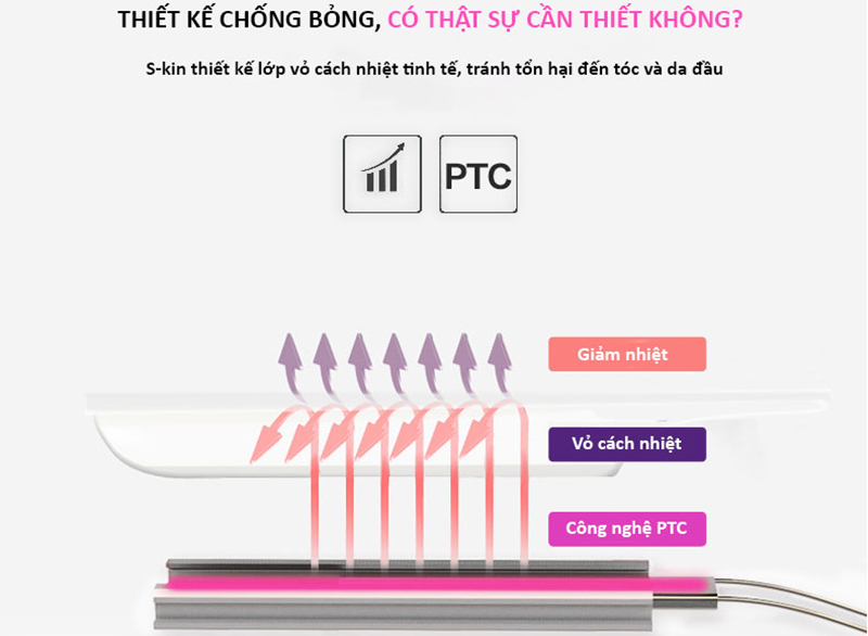 Máy uốn duỗi tóc 2 trong 1 K-SKIN KD3886A - Hàng chính hãng