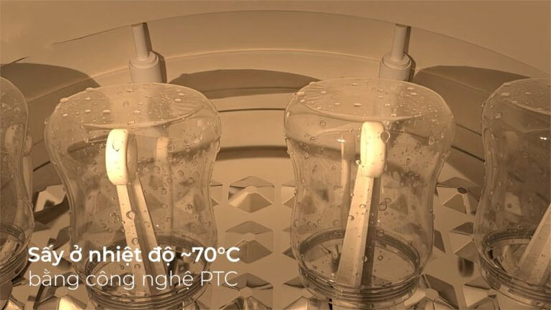 Máy úp bình sữa tiệt trùng, sấy khô và bảo quản Tidy 1 Fatzbaby FB4268WM - Hàng chính hãng