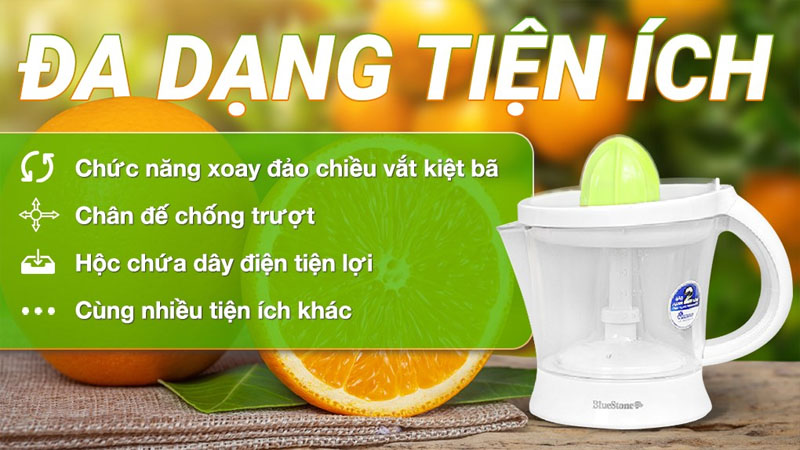 Máy vắt cam BlueStone 40W CJB-1129 - Hàng chính hãng