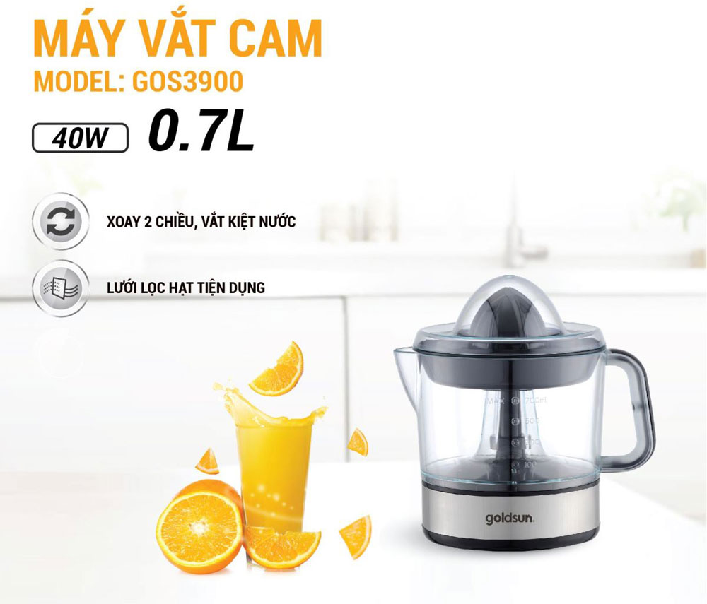 Máy vắt cam Goldsun GOS3900 - Hàng chính hãng