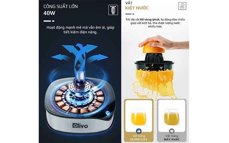 Máy vắt cam Olivo CJ12 - Hàng chính hãng