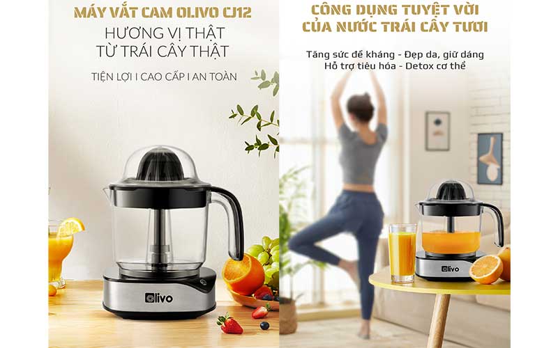 Máy vắt cam Olivo CJ12 - Hàng chính hãng
