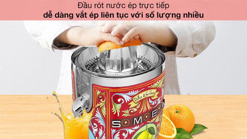 Máy vắt cam Smeg D&G CJF01DGEU - Hàng chính hãng