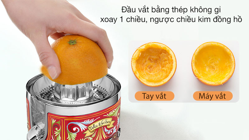 Máy vắt cam Smeg D&G CJF01DGEU - Hàng chính hãng