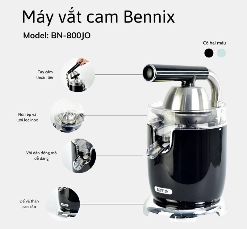 Máy vắt cam Bennix BN-800JO - Hàng chính hãng