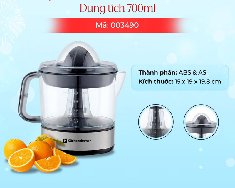 Máy vắt cam Kuchenzimmer 003490 - Hàng chính hãng