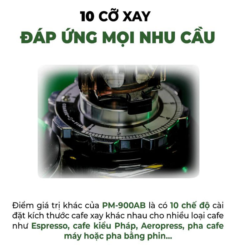 Máy xay cà phê bán tự động Promix PM-900AB - Hàng chính hãng