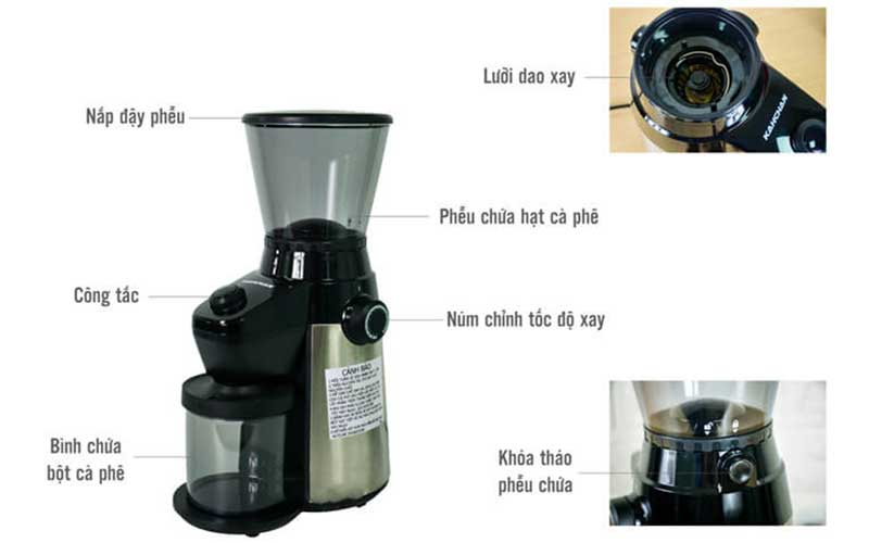 Máy xay cà phê Kahchan CG9129 - Hàng chính hãng