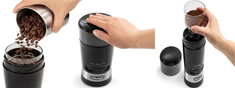 Máy xay cà phê hạt mini DeLonghi KG210