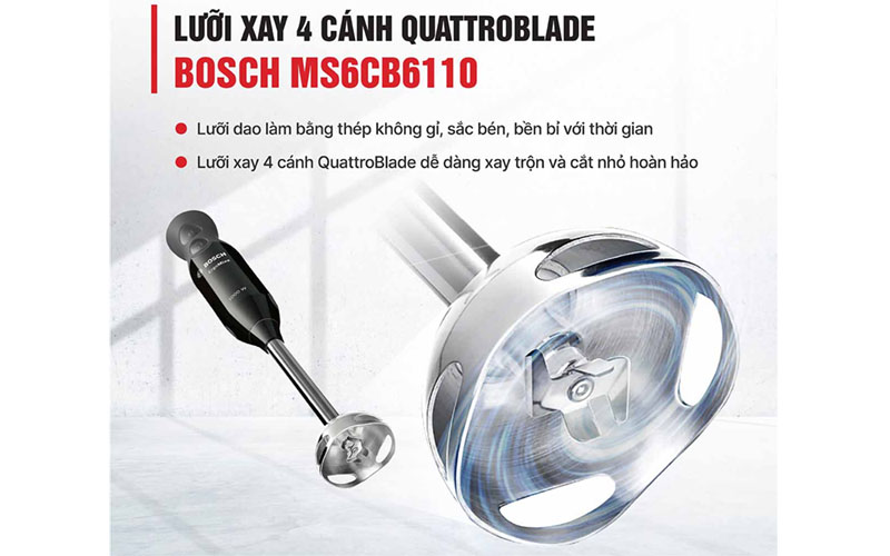 Máy xay cầm tay Bosch MS6CB6110 - Hàng chính hãng